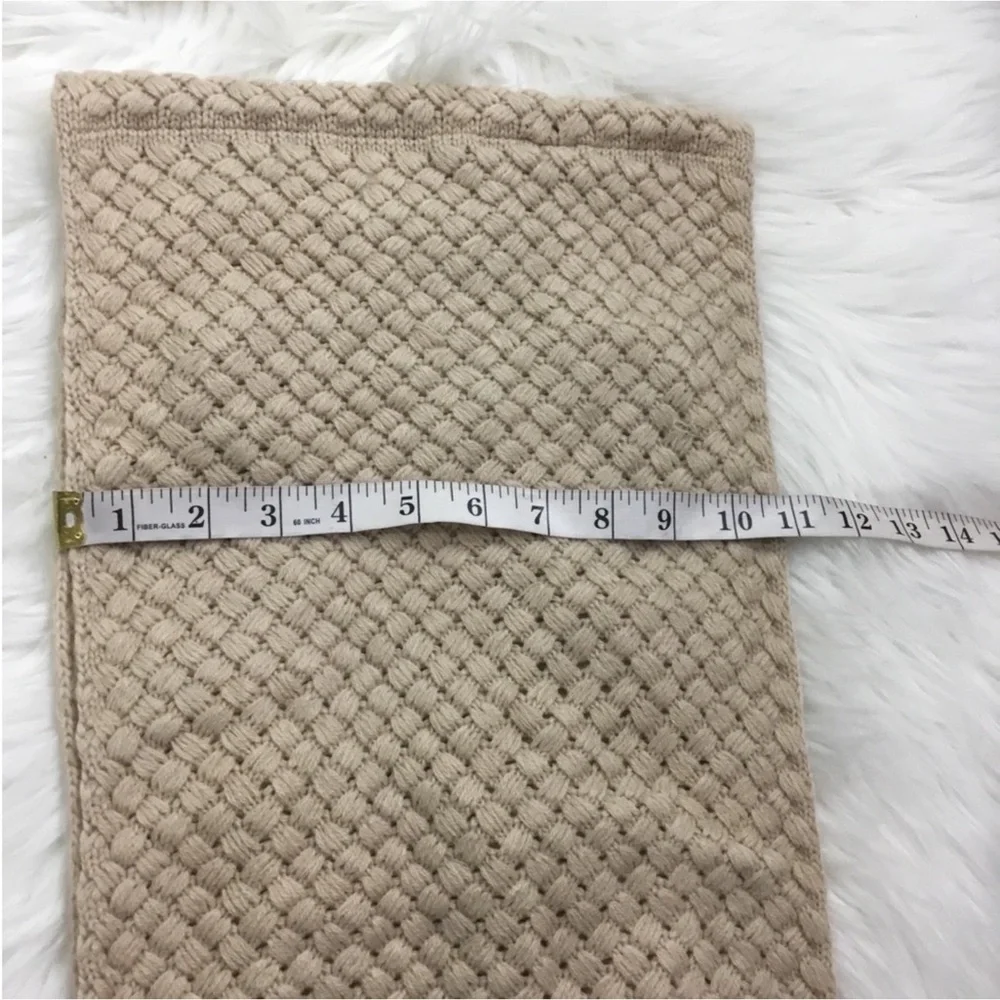 Deb basket weave style tan infinity scarf Woman’s One Size Fits Most